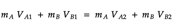 Formula de la cantidad de movimiento